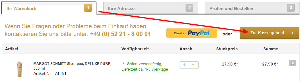 FAQ-Bestellung